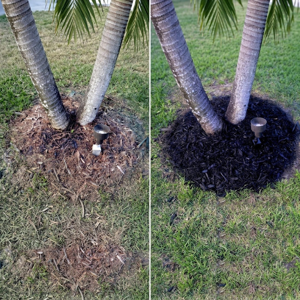 Vibrant mulch color after Endurant treatment